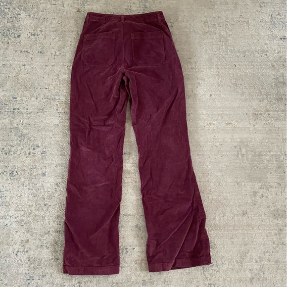 Faherty Corduroy Julianne Pants Maroon | - Picture 4 of 4
